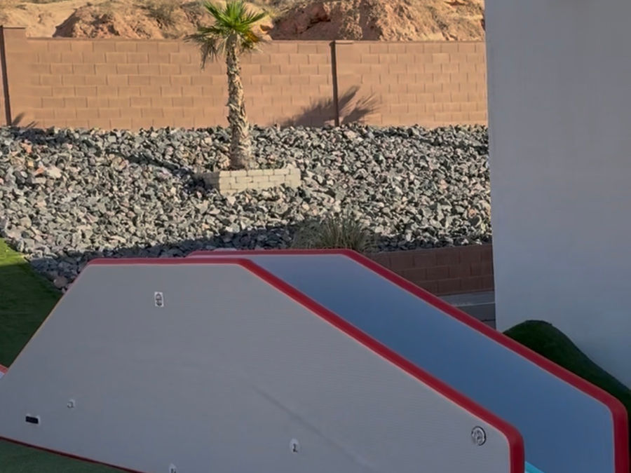 A full Swole Much Fun package with multiple slide sections connected together
