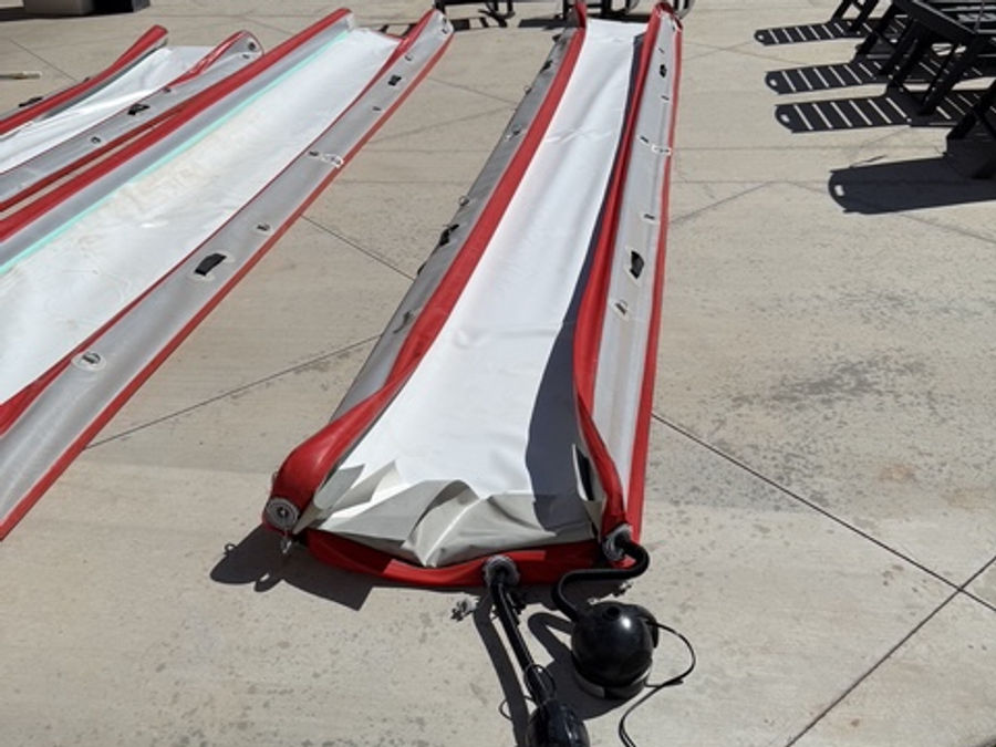 Side view of The Flatty inflatable slide section